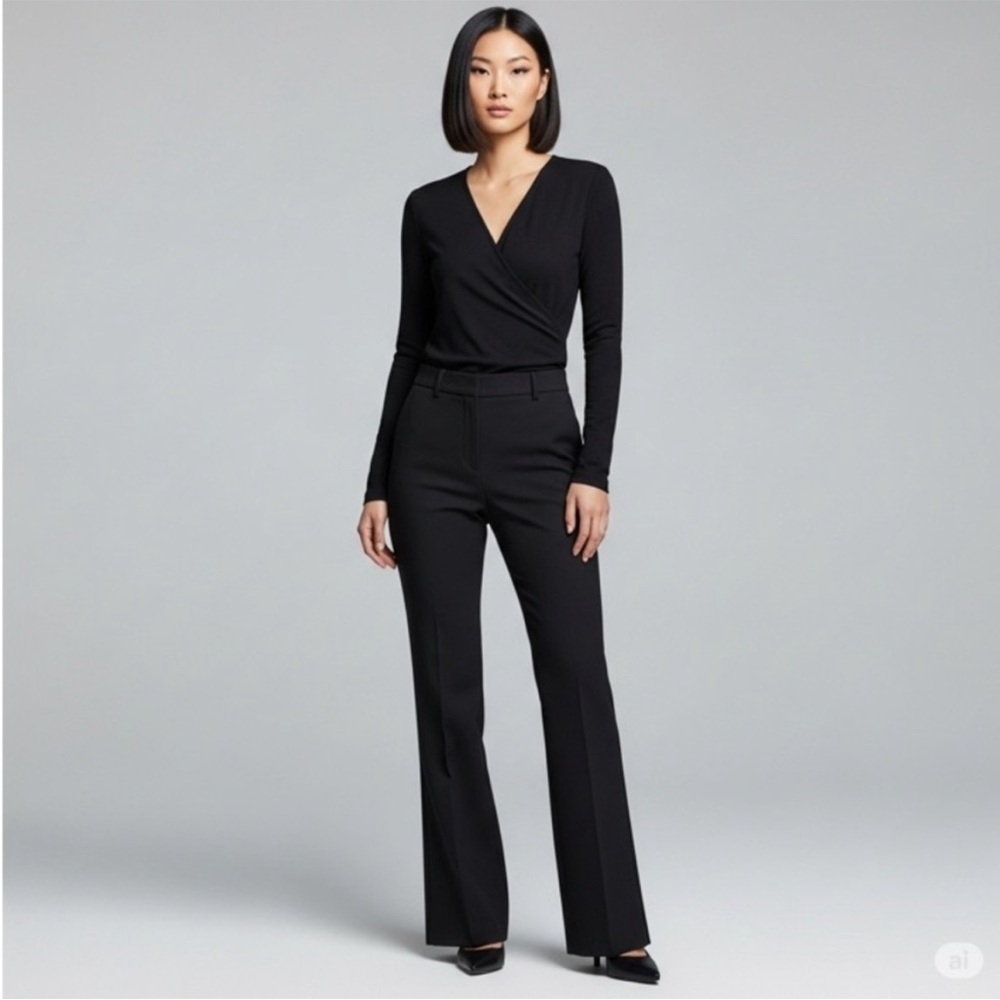 Louis Vuitton Black Uniforms Flare Trousers